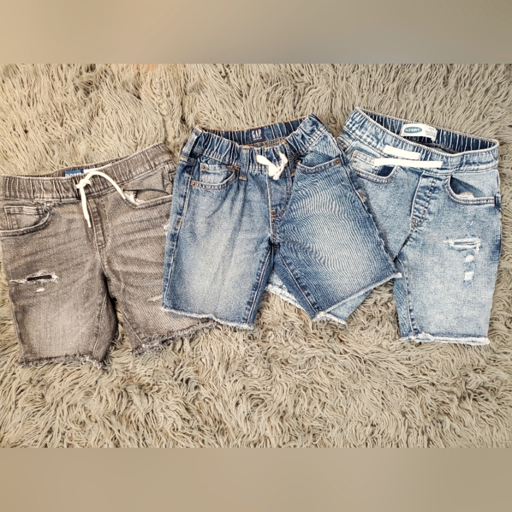 Kids Denim Shorts Trio
